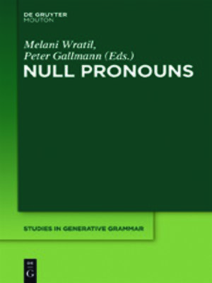 cover image of Null Pronouns